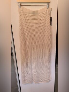 Women’s Universal Thread Cream Openwork Maxi Skirt